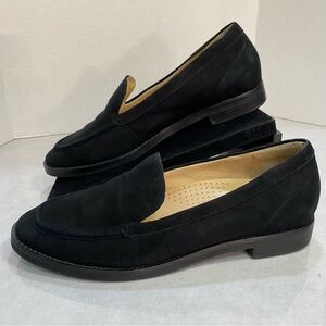 Antonio Melani Ramona Black Suede Loafers Women’s Size 8M Made in Brazil